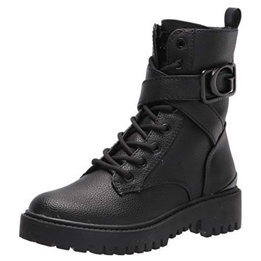 GUESS women's orana combat boot, black, 6.5