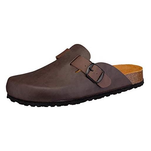 Lico bioline clog, ciabatte uomo, nero lemon, 44 eu