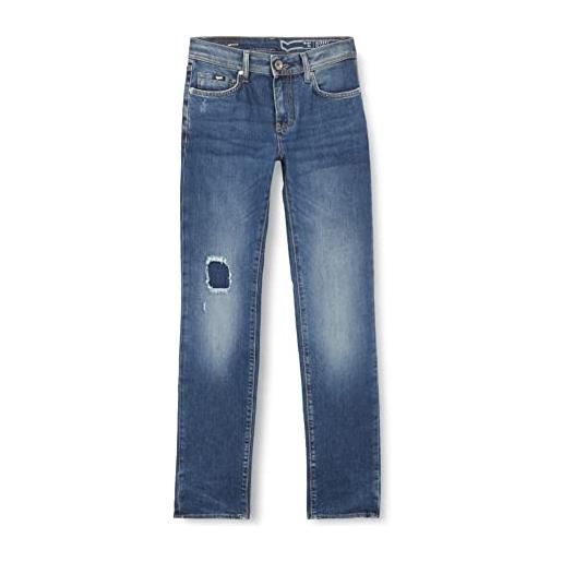 Gas albert simple jeans slim, blu (wk70), w28/l32 uomo