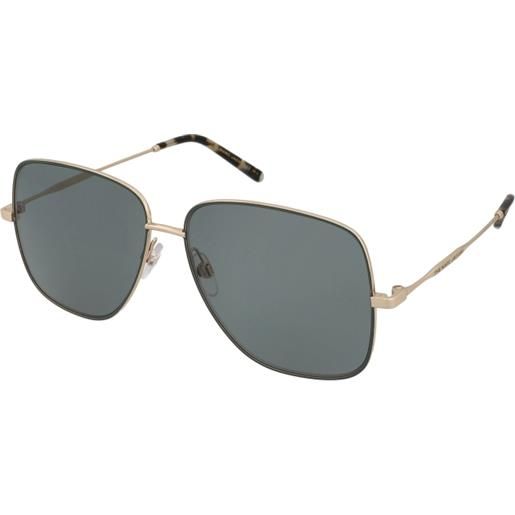 Marc Jacobs marc 619/s oga/qt | occhiali da sole graduati o non graduati | prova online | metallo | quadrati | verde, oro | adrialenti
