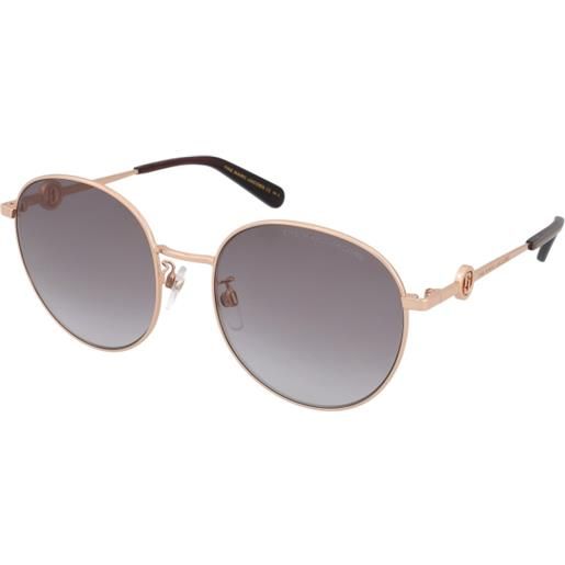 Marc Jacobs marc 631/g/s 763/9o | occhiali da sole graduati o non graduati | prova online | metallo | tondi | oro rosa | adrialenti