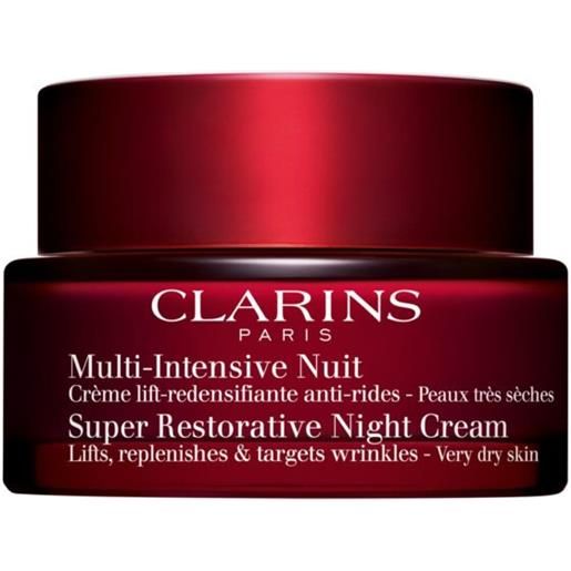 Clarins multi-intensive notte - pelli secche crema notte, 50-ml