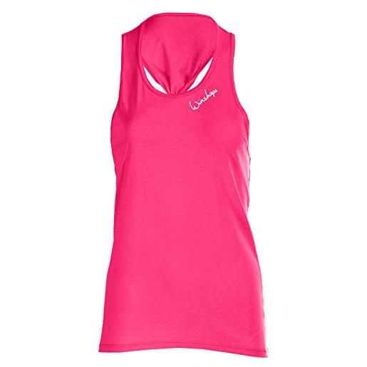 WINSHAPE donna ultra leichtes modal-tanktop mct001 dance style, fitness freizeit sport yoga allenamento, cami camicia, blu cielo, xs