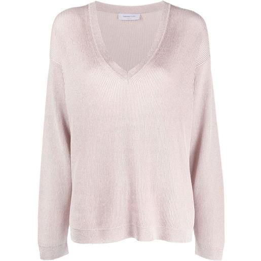 Fabiana Filippi maglione con scollo a v - rosa