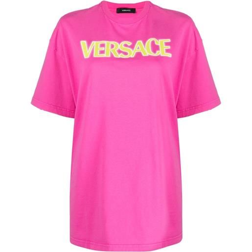Versace t-shirt con stampa - rosa