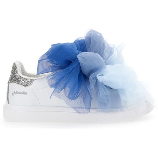 Monnalisa sneakers bycast con fiocchi tulle