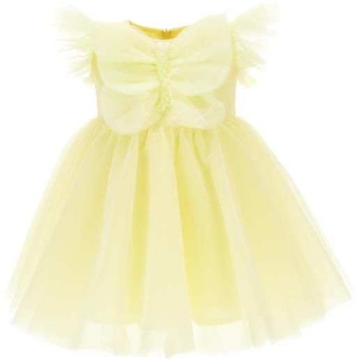Monnalisa vestito giallo bambina in tulle