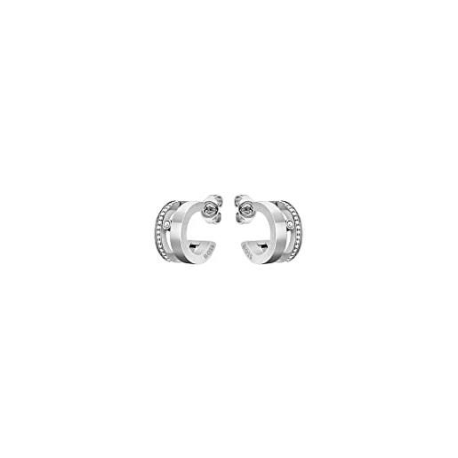 Boss jewelry orecchini a cerchio da donna collezione lyssa di acciaio inossidabile - 1580345