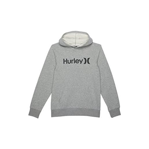 Hurley pullover in pile felpa, nero, 7 años bambino
