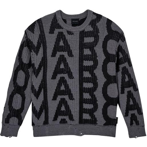 Marc Jacobs maglione the monogram effetto vissuto - grigio
