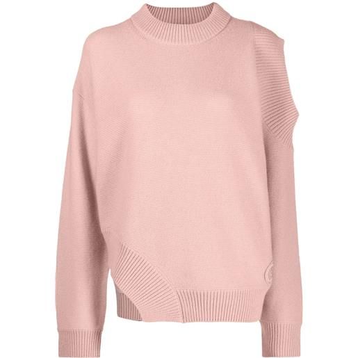 Stella McCartney maglione con spalla scoperta asimmetrico - rosa