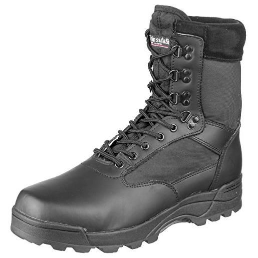 Brandit 9 eyelet tactical boots, military and boot uomo, dark camo, 40 eu