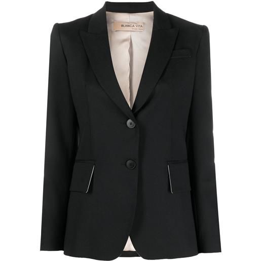 Blanca Vita blazer monopetto - nero