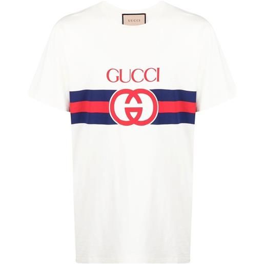 Gucci t-shirt con stampa - bianco