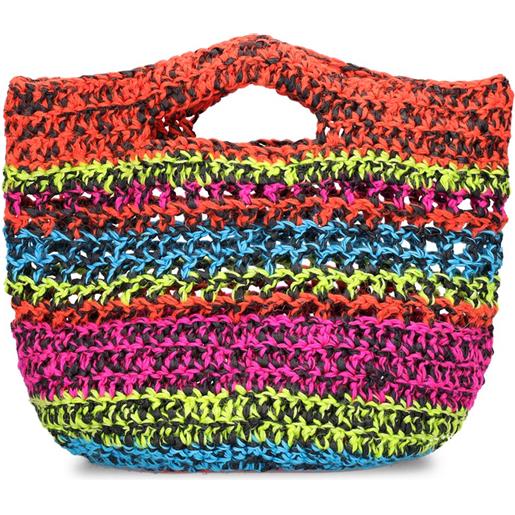 AGR borsa shopping in cotone crochet