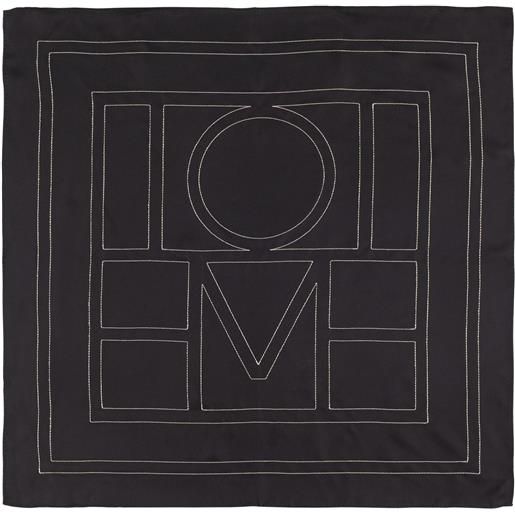 TOTEME foulard in seta monogram con ricami
