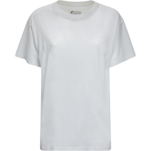 MAISON MARGIELA t-shirt in jersey di cotone con logo