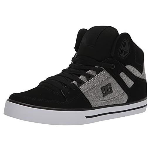 DC Shoes dc-scarpa da skate da uomo, alta, skateboard, stampa mimetica nera, 46 eu