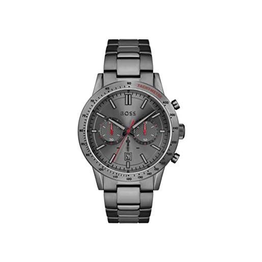 Boss orologio con cronografo al quarzo da uomo con cinturino in acciaio inossidabile grigio - 1513924