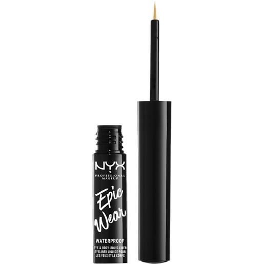 Nyx Professional MakeUp epic wear waterproof eye & body liquid liner eyeliner yellow
