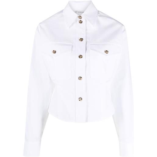 Victoria Beckham camicia crop - bianco