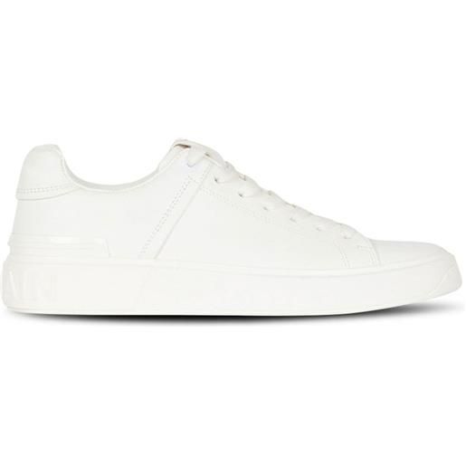 Balmain b-court low-top sneakers - bianco