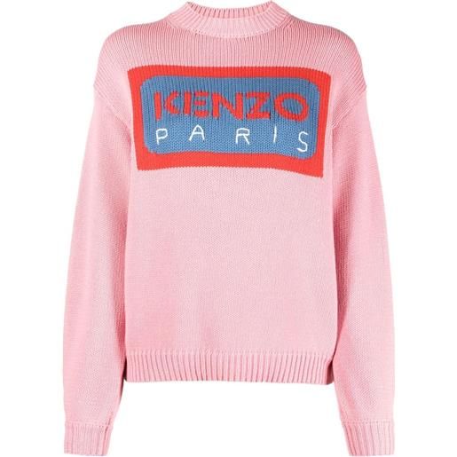 Kenzo maglione con intarsio - rosa