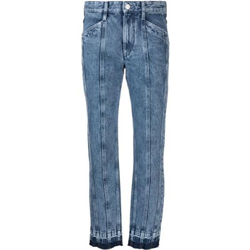 MARANT ÉTOILE jeans slim a vita bassa - blu