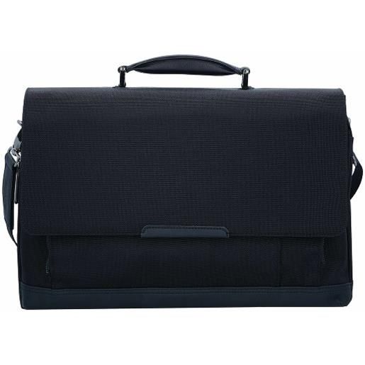 Leonhard Heyden jersey messenger briefcase 42 cm scomparto per laptop nero