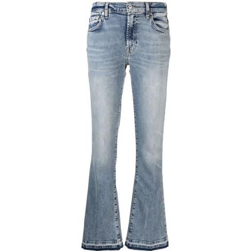 7 For All Mankind jeans svasati a vita bassa - blu