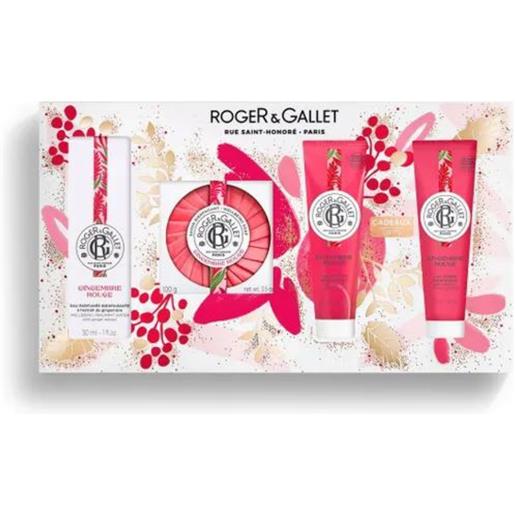 ROGER&GALLET (LAB. NATIVE IT.) roger&gallet - cofanetto regalo set gingembre rouge - eau de toilette 30ml + gel doccia 50ml + latte corpo 50ml + saponetta 100g