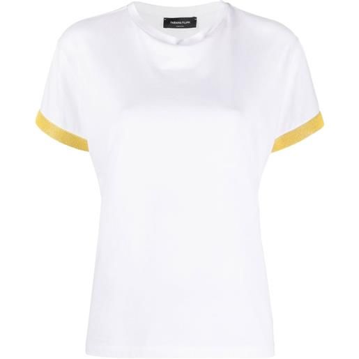 Fabiana Filippi t-shirt con decorazione - bianco