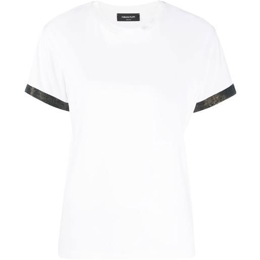 Fabiana Filippi t-shirt con decorazione - bianco