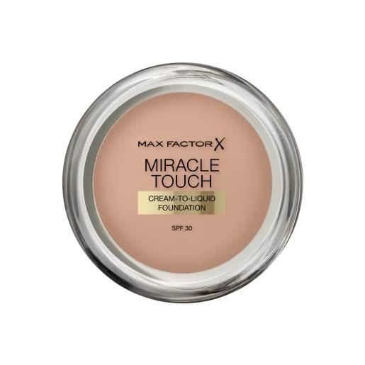 Max Factor miracle touch, fondotinta coprente con acido ialuronico, 070 natural, 12 ml