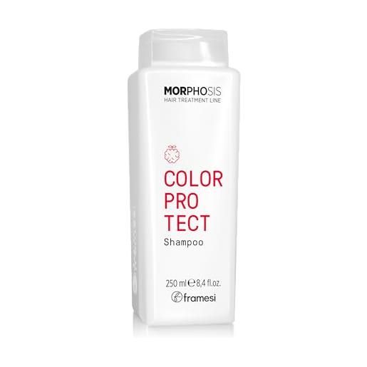 Framesi | new morphosis hair treatment line | color protect shampoo + conditioner | per capelli colorati (shampoo 250 ml)