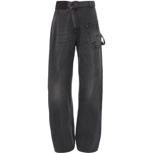 JW Anderson jeans a gamba ampia oversize - grigio