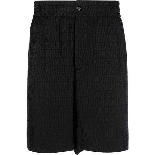 Moschino shorts con stampa - nero