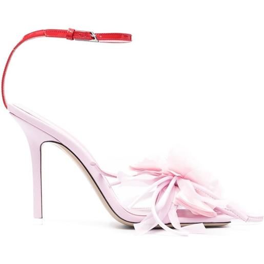 The Attico sandali con applicazioni a fiore - rosa