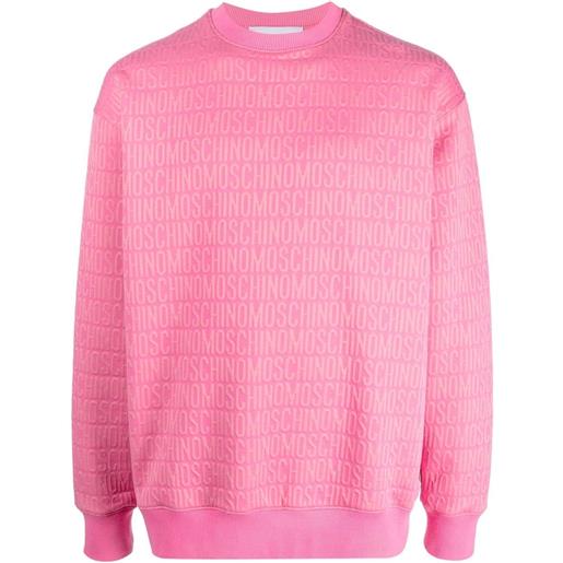 Moschino maglione con stampa - rosa