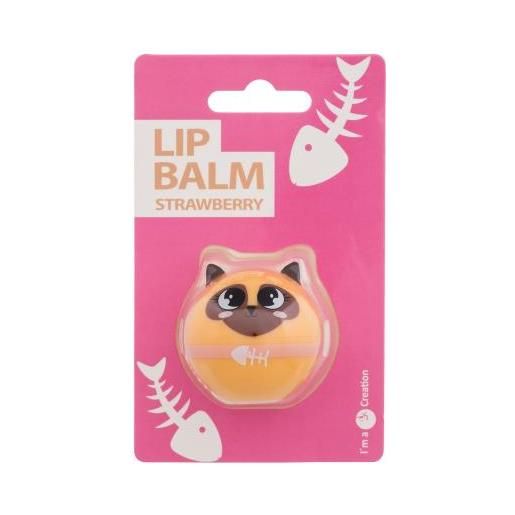 2K cute animals lip balm strawberry balsamo per le labbra 6 g