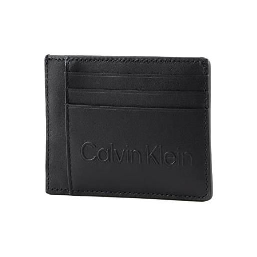 Calvin Klein set id cardholder k50k509971, portafogli uomo, nero (ck black), os