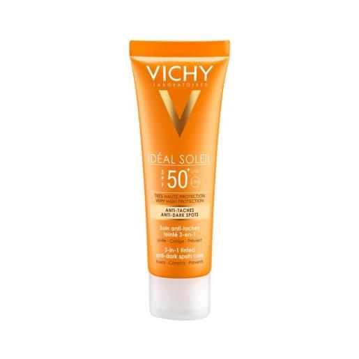 VICHY (L'Oreal Italia SpA) ideal soleil trattamento antimacchie colorato 3 in 1 spf 50+ - protezione solare molto alta - 50 ml