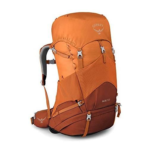 Osprey ace 50, zaino da hiking unisex per ragazzi, orange sunset o/s