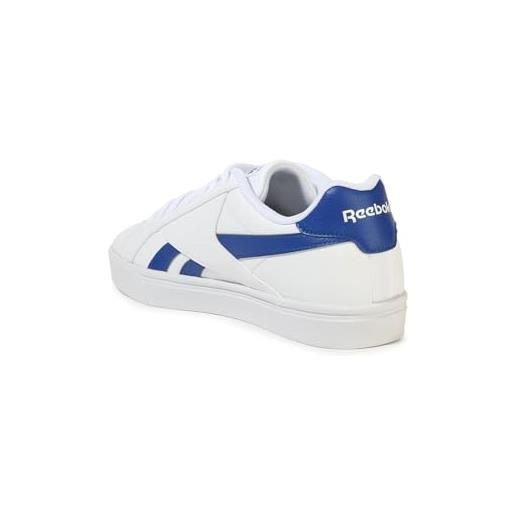 Reebok royal complete 3.0 low, scarpe da ginnastica uomo, bianco/blu (white/vector blue/white), 40.5 eu