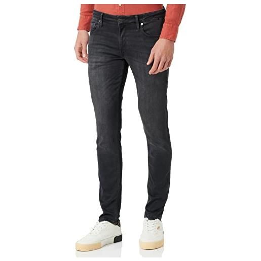 JACK & JONES jjiliam jjevan jos 359 80sps noos jeans, denim nero, 27w x 30l uomo