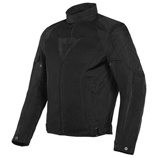 Dainese air crono 2 tex jacket, giacca moto estiva traforata, uomo, nero/nero/nero, 60