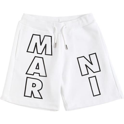 MARNI JUNIOR shorts in cotone con logo