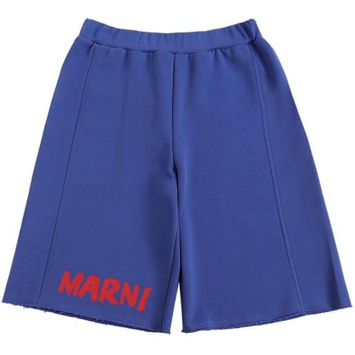 MARNI JUNIOR shorts in cotone con logo