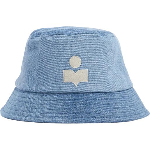 MARANT cappello bucket in denim di cotone con logo