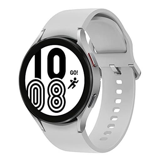 SAMSUNG galaxy watch4 44mm orologio smartwatch, monitoraggio salute, fitness tracker, batteria lunga durata, bluetooth, argento, 2021 [versione italiana]